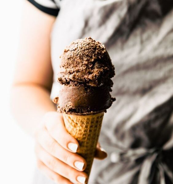Homemade Crunchy Chocolate Ice cream
