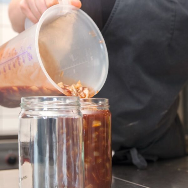 Peer met Chocolade