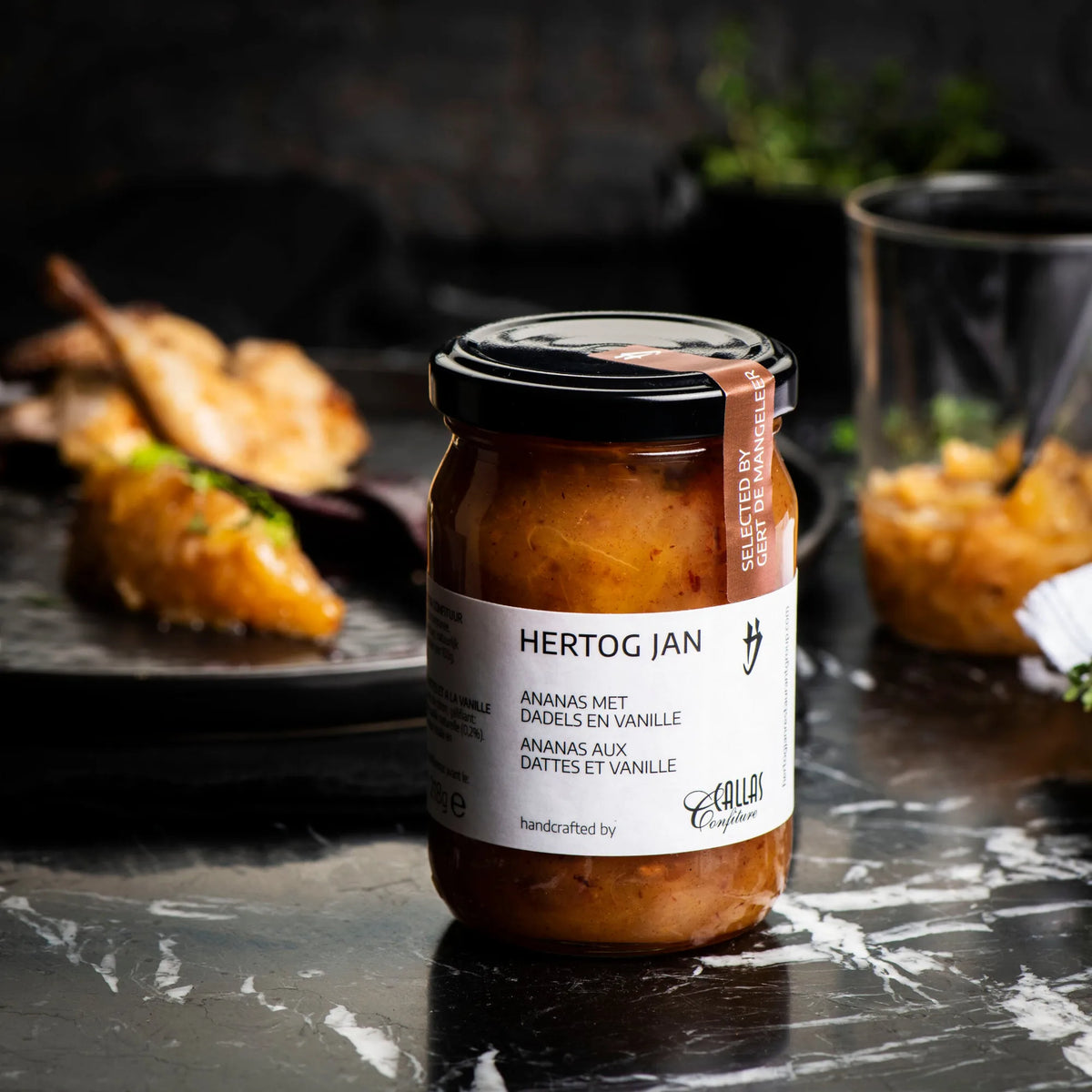 HJ & Callas Ananas met Dadels en Vanille 218g